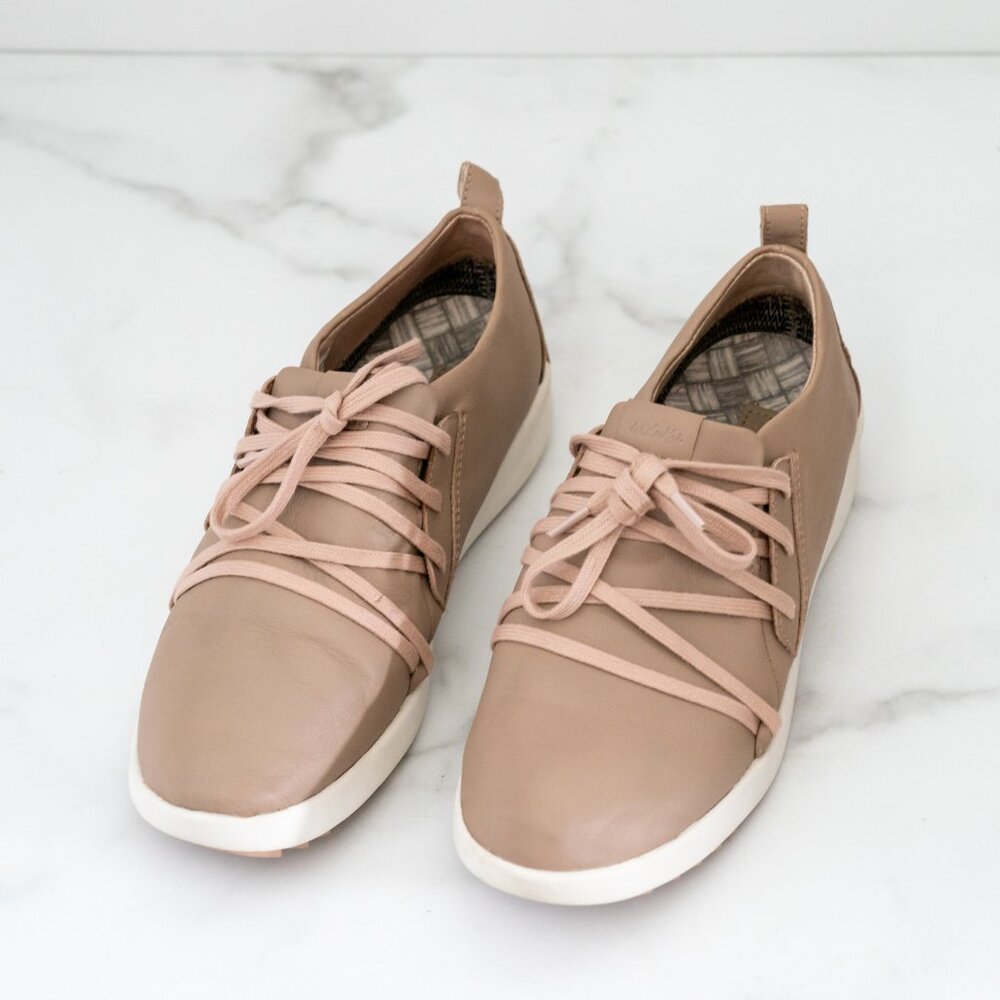 Olukai Lace-up Leather Sneakers